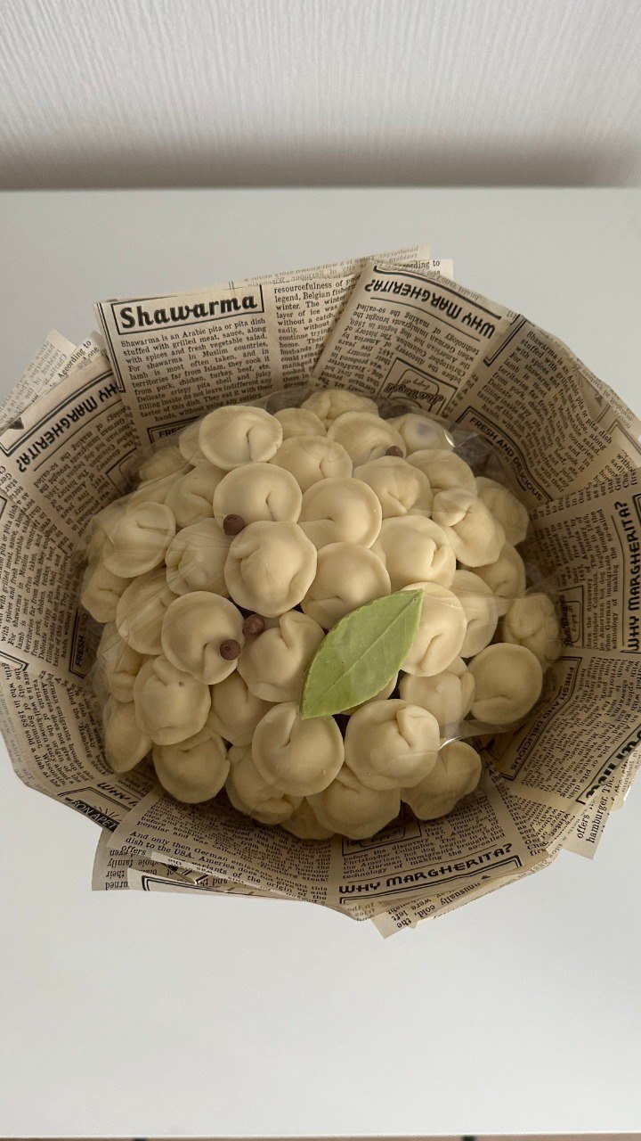 Пельмени в букете 45 шт.