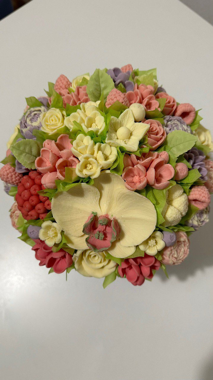 Композиция в шляпкной коробке