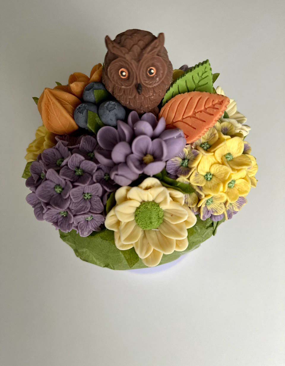 Букет осенний с совенком