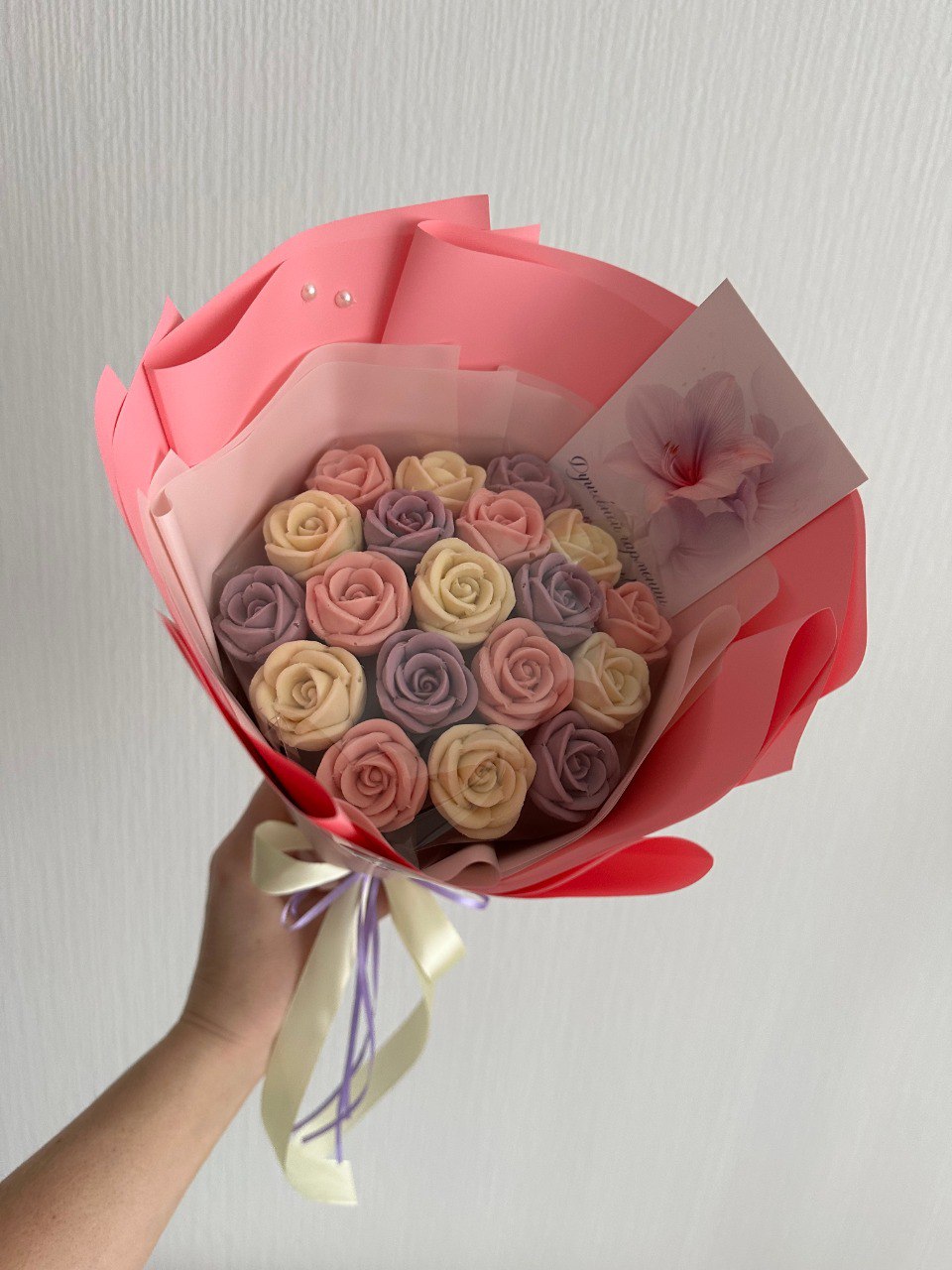 Шоколадные розы в букете 19 шт.