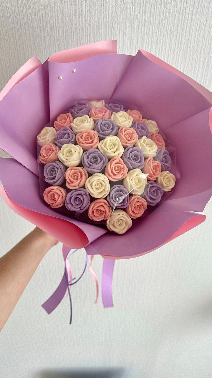 Шоколадные розы в букете 37 шт.